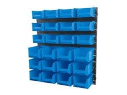 24 Bin Wall Storage Unit, Small/Medium Bins
